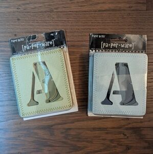 Scrapbooking letters and numbers - 2 sets in blue and green